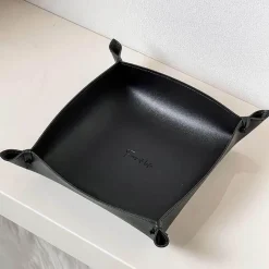 The Finishing Touch Wohndeko-Ledertablett - Stilvoller Home Organizer