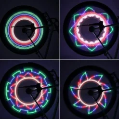 Wilderness Haven Fahrräder & Verkehr|Outdoor-Artikel-LED-Fahrradradlicht - Sicherheitsreifenbeleuchtung