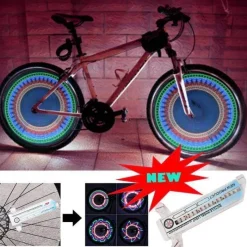 Wilderness Haven Fahrräder & Verkehr|Outdoor-Artikel-LED-Fahrradradlicht - Sicherheitsreifenbeleuchtung