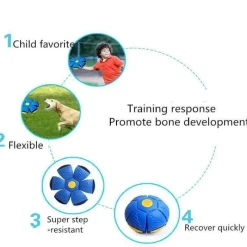 The Decor Haven Babyspielzeug-LED-Flug-UFO-Scheibenspielzeug – Leuchtender Flugball