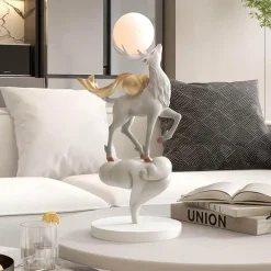 Illuminate Home Beleuchtung-LED-Hirsch-Ornament – ​​beleuchtete Weihnachtsdekoration