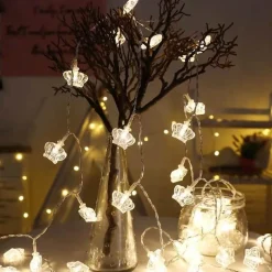 Bright Accents Beleuchtung-LED-Kronenlichterkette – Dekorative Lichterketten für Events und Feiertage