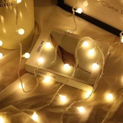 The Light Loft Beleuchtung-LED-Kugellichterkette - Dekorative Innen-/Außenbeleuchtung