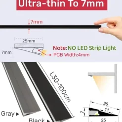 Willow u0026 Whim Beleuchtung-LED-Lichtpanel – Dünne Aluminium-Oberflächenbeleuchtung