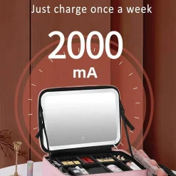 Trail u0026 Beyond Outdoor-Artikel-LED-Make-up-Tasche mit Spiegel – Reise-Kosmetik-Organizer