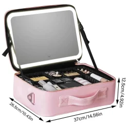 Trail u0026 Beyond Outdoor-Artikel-LED-Make-up-Tasche mit Spiegel – Reise-Kosmetik-Organizer