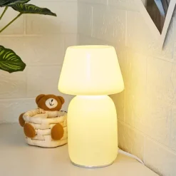 Bright Accents Beleuchtung-LED-Nachtlampe in Form eines geneigten Pilzes – dekoratives Akzentlicht