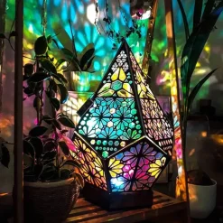 Comfort u0026 Style Outdoor & Garten|Beleuchtung-LED-Nachtlampenprojektor aus Holz – stimmungsvolle Beleuchtung