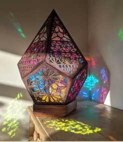 Comfort u0026 Style Outdoor & Garten|Beleuchtung-LED-Nachtlampenprojektor aus Holz – stimmungsvolle Beleuchtung