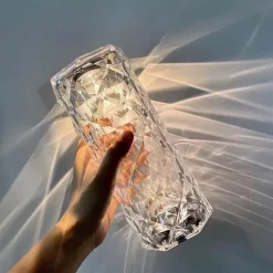 Bright Accents Beleuchtung-LED-Nachtlicht mit Berührungssensor – Elegante Kristalllampe