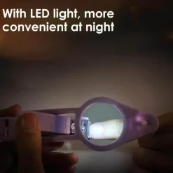 The Relaxation Nook Gesundheits-Gadgets|Gesundheits- Und Entspannungstools-LED-Nagelknipser mit Lupe – beleuchtetes Nagelpflege-Tool