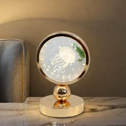 Illuminate Home Beleuchtung-LED-Quallenlampe – Dekoratives Kristall-Tischlicht
