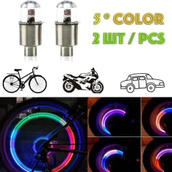 Wild u0026 Free Gear Autozubehör|Automobilindustrie-LED-Reifenventilkappenleuchten - 2 Stück Radzubehör