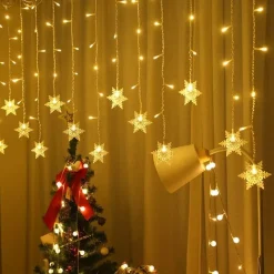 Willow u0026 Whim Beleuchtung-LED-Schneeflocken-Lichterkette – dekorative Lichterkette für den Winterurlaub