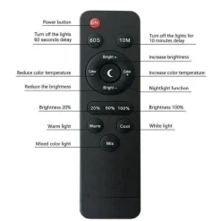 Cozy Living Möbel|Beleuchtung-LED-Schreibtischlampe mit Fernbedienung – Tischlampe mit Klemmleuchte