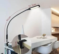 Cozy Living Möbel|Beleuchtung-LED-Schreibtischlampe mit Fernbedienung – Tischlampe mit Klemmleuchte