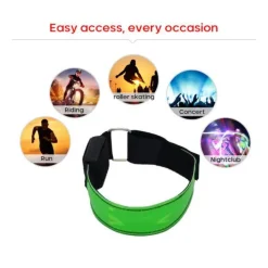 The Relaxation Nook Fitness-Gadgets|Gesundheits-Gadgets-LED-Sicherheitsarmband für Nachtläufe – Leuchtendes Armband für mehr Sichtbarkeit