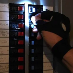 Roam Ready Outdoor-Gadgets|Heimwerkzeuge-LED-Taschenlampenhandschuhe – beleuchtete fingerlose Handschuhe zum Freihändigen Arbeiten