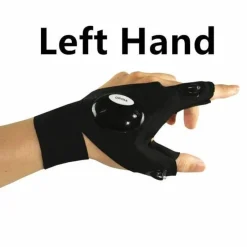 Roam Ready Outdoor-Gadgets|Heimwerkzeuge-LED-Taschenlampenhandschuhe – beleuchtete fingerlose Handschuhe zum Freihändigen Arbeiten