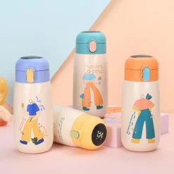 The Decor Haven Camping-Werkzeuge|Camping Im Freien-LED-Wasserflasche – Funky Thermosflasche mit Temperaturanzeige