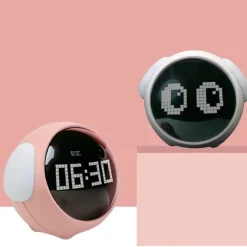 The Decor Haven Gadgets Für Zuhause-LED-Wecker mit Nachtlicht – süße Nachttischlampe