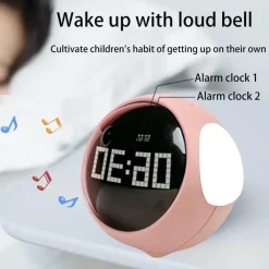 The Decor Haven Gadgets Für Zuhause-LED-Wecker mit Nachtlicht – süße Nachttischlampe