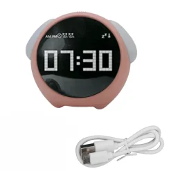 The Decor Haven Gadgets Für Zuhause-LED-Wecker mit Nachtlicht – süße Nachttischlampe