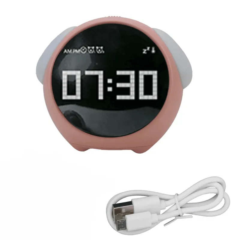 The Decor Haven Gadgets Für Zuhause-LED-Wecker mit Nachtlicht – süße Nachttischlampe