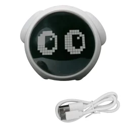 The Decor Haven Gadgets Für Zuhause-LED-Wecker mit Nachtlicht – süße Nachttischlampe