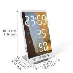 Comfort u0026 Style Heimwerkzeuge-LED-Weckerspiegel - Touchscreen-Display