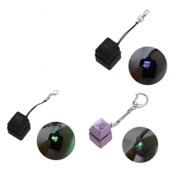 The Decor Haven Babyspielzeug-LED-Zappel-Schlüsselanhänger – leuchtendes Tastaturschalter-Spielzeug