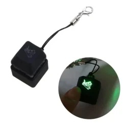 The Decor Haven Babyspielzeug-LED-Zappel-Schlüsselanhänger – leuchtendes Tastaturschalter-Spielzeug