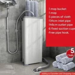 The Blissful Bath Badezimmer-Leicht zu reinigender Nassmopp – kein Händetrocknen erforderlich