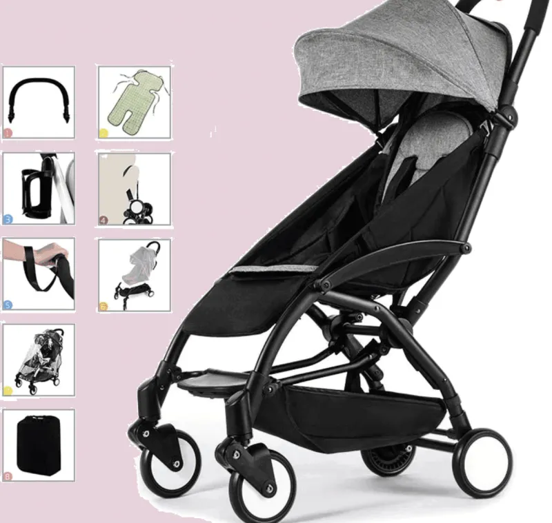 Kinder The Decor Haven Kinderwagen & Zubehör-Leichter, faltbarer Kinderwagen – Moderne Babyausstattung