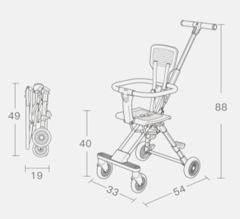 Kinder The Decor Haven Kinderwagen & Zubehör-Leichter, faltbarer Kinderwagen – tragbarer Kinderwagen