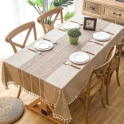 Fine Table Threads Küche & Esszimmer-Leichter Kamea-Leinenstoff – Vielseitige, stilvolle Textilien