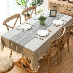 Fine Table Threads Küche & Esszimmer-Leichter Kamea-Leinenstoff – Vielseitige, stilvolle Textilien