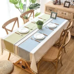 Fine Table Threads Küche & Esszimmer-Leichter Kamea-Leinenstoff – Vielseitige, stilvolle Textilien