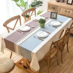 Fine Table Threads Küche & Esszimmer-Leichter Kamea-Leinenstoff – Vielseitige, stilvolle Textilien