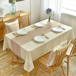 Fine Table Threads Küche & Esszimmer-Leichter Leinenstoff – stilvolles, atmungsaktives Design