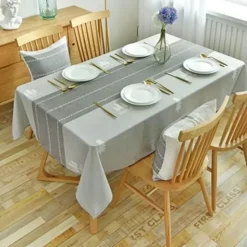 Fine Table Threads Küche & Esszimmer-Leichter Leinenstoff – stilvolles, atmungsaktives Design