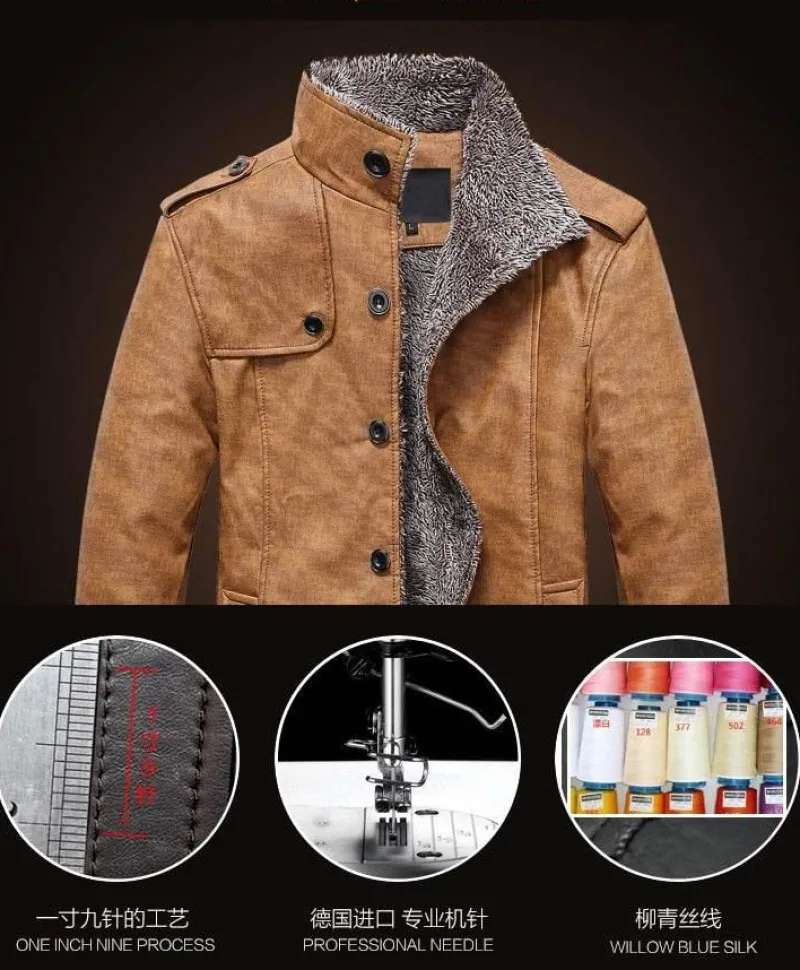 Herren Heritage Threads Herrenbekleidung-Leichter Windbreaker-Mantel aus Leder für Herren – Stilvolle lange Jacke