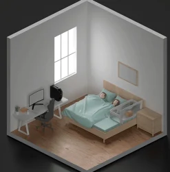 Kinder The Decor Haven Kinderwagen & Zubehör-Leichtes Beistellbett – Sicherer, bequemer Babyschlafplatz