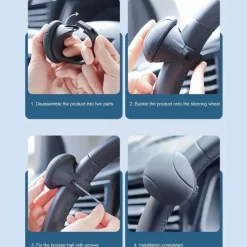 Wild u0026 Free Gear Automobilindustrie|Autozubehör-Lenkrad-Boostergriff – leicht drehbarer Metallclip