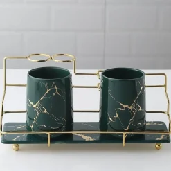 The Bath Nook Badezimmer-Leonardi Bathroom Accessories Set - Stylish Home Decor