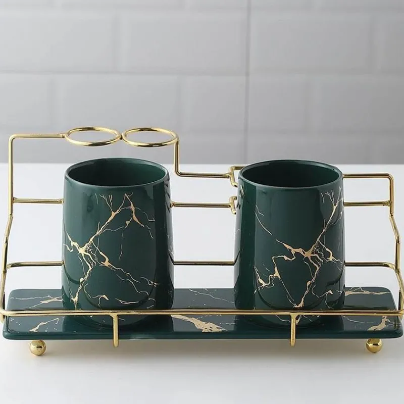 The Bath Nook Badezimmer-Leonardi Bathroom Accessories Set - Stylish Home Decor