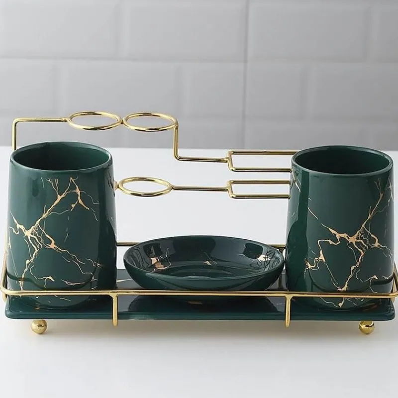 The Bath Nook Badezimmer-Leonardi Bathroom Accessories Set - Stylish Home Decor