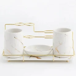 The Bath Nook Badezimmer-Leonardi Bathroom Accessories Set - Stylish Home Decor