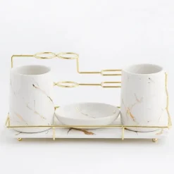 The Bath Nook Badezimmer-Leonardi Bathroom Accessories Set - Stylish Home Decor