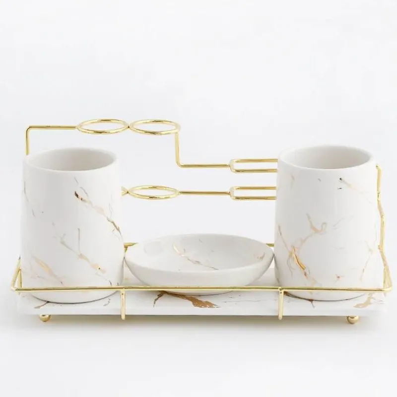 The Bath Nook Badezimmer-Leonardi Bathroom Accessories Set - Stylish Home Decor